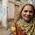 Woman in front of urban background, Pakistan