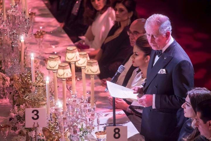 HRH The Prince of Wales giving speech