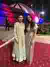 Noreen Khan standing with Mahira Khan at Royal Reception in Islamabad 