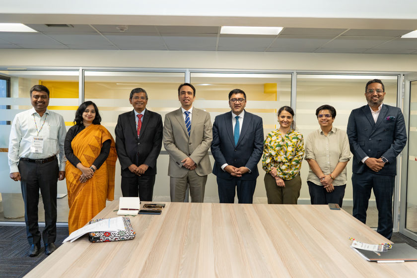 Hitan Mehta with Shri Jayant Chaudhary, Minister for Skill Development & Entrepreneurship, Government of India and team