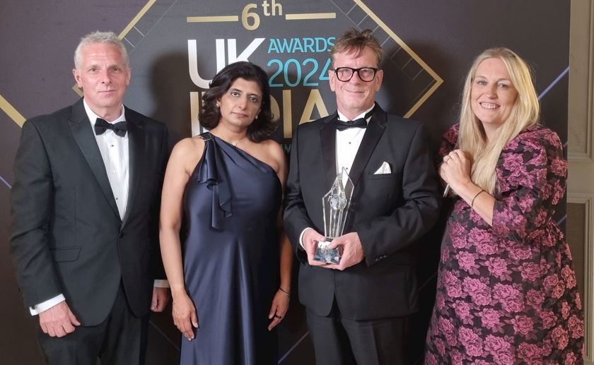 L-R: Richard Hawkes, CEO, the British Asian Trust; Harmeen Mehta, Chief Digital & Innovation Officer, BT Group; Ian McBride, Head of Digital Impact and Sustainability, India, BT Group; and Victoria Johnson, Responsible Business Director, BT and Social Impact, BT Group.