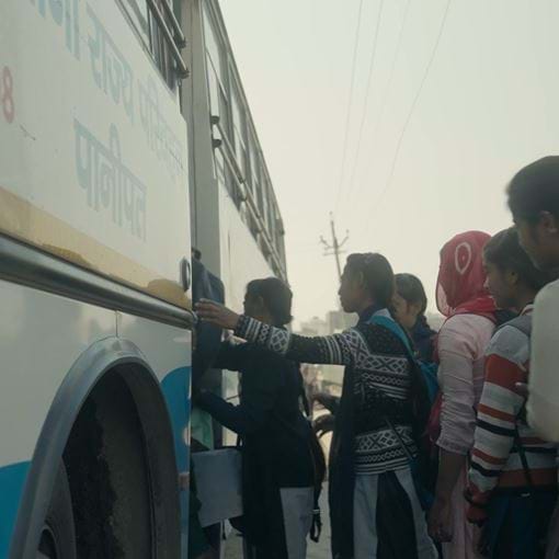 Devipur Bus Young Girls Now Travel And Opt Non Traditional Courses