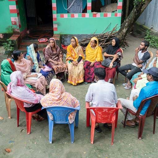 Acid Attack Survivor Group Ext From Above